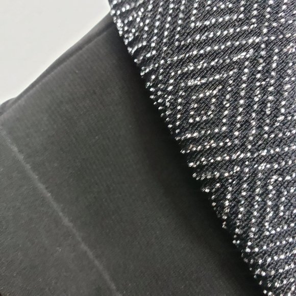 Scarlett Women's 24W Black Silver Textured Knee Length Sleeveless Dress Gown - Picture 5 of 13